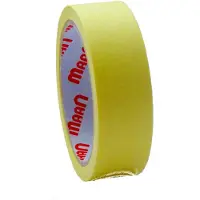 Maan Gele bordentape 30 mm x 25 m - professionele kwaliteit