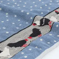 Bunzlau Castle Keukendoek Chickens Grey-Blue