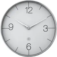 Nextime nXt Finesse – Wandklok – 30,5 cm - Plastic - Chroom/Groen - Stil