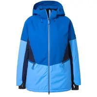 Ulla Popken Functionele jas blauw gemêleerd