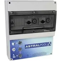 AstralPool 70422 Type D + Type D Control Box Overload Protection For 2 Pumps And Control For 1 Underwater Light Transparant One Size / EU Plug 220V