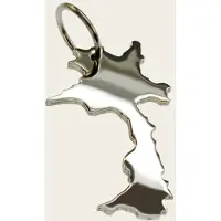 MOOYE ® - Collectie Zilveren Landkaart Laos ketting hanger