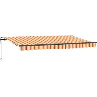 vidaXL Uitschuifbare luifel Geel 400 x 200 cm Stof