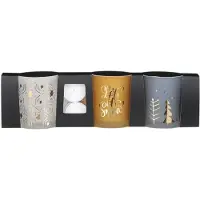 House of Seasons Waxinelichthouder D 7 H 8 Cm 3 Stuks