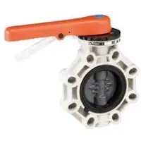 Cepex Stainless Steel 32621 Pvc-u Ø90 Butterfly Valves Ind Series Epdm Perox O-rings Shaft Oranje