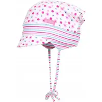 Doll Roze Gebreide Baby Muts met Strik en Vizier -
