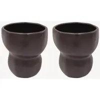 ZOHA Biologische Keramische Mokken – 2 stuks – 400 ml – Organic Mocha – Handgemaakt Servies