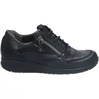 Durea 6306 wijdte E Veterschoenen | Maat 9 Dames Zwart