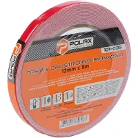 Polax Dubbelzijdige Schuimtape Wit 12mm x 5m - Sterke Montage
