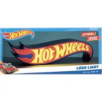 Paladone Hot Wheels Flame Logo Light – Officieel Gelicentieerde Nachtlamp, 31,3 cm, Vrijstaand of Wandmontage-
