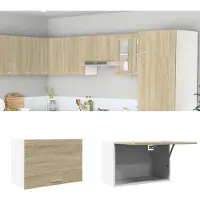 vidaXL Bovenkast Lyon 60x31x40 cm bewerkt hout sonoma eikenkleurig