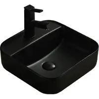Mexen Silvia opzetwastafel 39 x 39 cm, zwart mat - 21863985