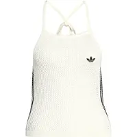 Adidas Originals Gebreide top 'KNITTED CROCHET' zwart / offwhite