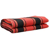 vidaXL Vervangingsdoek voor zonnescherm Oranje en Zwart 1000 x 160 cm