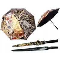 CARMANI Automatische Paraplu - Gustav Klimt "De Kus" & "Levensboom"