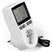McPower Plug-in Stopcontact Thermostaat -40°C tot 120°C - TCU-441 - Digitaal - Koelen/Verwarmen - Randaarde (Niet geschikt voor België)