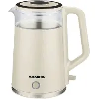 Hausberg HB-3619BJ Elektrische Waterkoker 2,0 L | Beige 1800 W | Automatische Uitschakeling & 360° Draaibare Basis – Snelle Ketel Voor Koffie & Thee