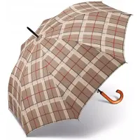 Happy Rain Lange Paraplu Golfruit Beige - 118cm