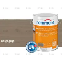 Remmers Long Life Houtbeits UV – beigegrijs – 2,5 Liter – Duurzame houtbescherming met maximale UV-bescherming