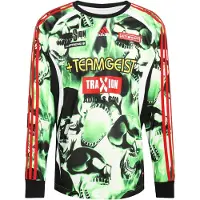 Adidas Shirt 'Teamgeist' lichtgroen / rood / zwart / offwhite