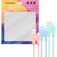 Nanocable 10.10.0401-CO1 Lightning-kabel 1 m Blauw, Groen, Roze