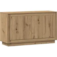 vidaXL Dressoir Artisan Eikenhout 102x35x55 cm Bewerkt Hout