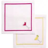 Vondels cocktail servet margarita white (set van 2)