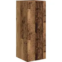 vidaXL TV Wandkast 30 x 31 x 80 cm Oud Hout Bewerkt hout