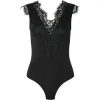 Pieces Shirt body 'Ilu' zwart