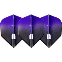 L-Style Champagne L3 Shape 2-Tone BK×Purple - Dart Flights