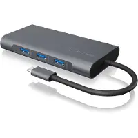 Raidsonic USB Type-C DockingStation 1x USB 3.1 Type-C, 3x USB 3.0, 1x HDMI, 1x VGA, 1x RJ45, kaartsleuf, stereo combo