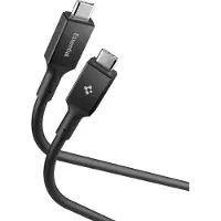 Spigen Usb-C Oplaadkabel 100W 200Cm Voor Telefoons En Laptops, Zwart.