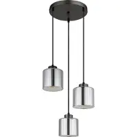 Globo Design Hanglamp Felicia Gunmetal 3 Lichts