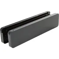Homebox - de isolerende, tochtvrije en geluiddempende brievenbus – buitendeel aluminium antracietgrijs RAL7016 - binnendeel in zwart RAL 9005
