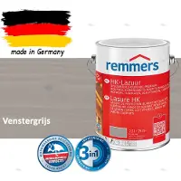 Remmers HK-Lazuur 3in1 Venstergrijs 2,5L – Premium Houtbeschermingsbeits voor Buiten – Oplosmiddelhoudend – UV- & Vochtwerend – Impregneer, Grondlaag & Beits in Eén