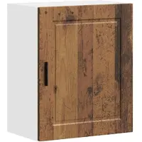 vidaXL Keukenbovenkasten 2 st Porto bewerkt hout oud houtkleurig