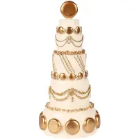 Baroque - Decoratief beeld of figuur - Decoratie Beeld Taart - 33,5 cm - Goud - Rsin - 33.5x16x16 - Polyresin