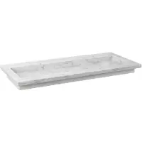 Forzalaqua Wastafel nova gepolijst 80.5x51.5x9.5 cm carrara 1 kraangat