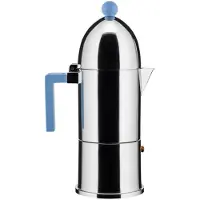 Alessi Koffiezetapparaat La Cupola Blauw Handvat 300 ml