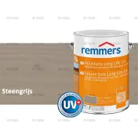 Remmers Long Life Houtbeits UV – steengrijs – 2,5 Liter – Duurzame houtbescherming met maximale UV-bescherming