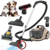 AG AG3300 Stofzuiger Zonder Zak - Stofzuigers - Vacuum Cleaner Zakloos - Geschikt Voor Dierenharen - Sterke Zuigkracht - HEPA Filter - Compact, Licht & Krachtig - Gemakkelijk Schoon Te Maken -Beige/Bruin