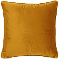 Dutch decor FINN - kussenhoes 60x60 cm - fluweel - effen kleur - Chai Tea - geel - met rits - zonder binnenkussen