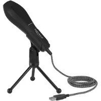 DeLOCK USB Condenser Microphone with Table Stand - ideal for gaming, Skype and vocals