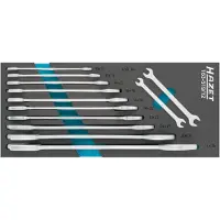 Hazet 163-519/12 163-519/12 Dubbele steeksleutelset Sleutelbreedte (metrisch) 10 - 36 mm