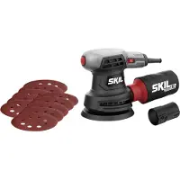 Skil Excentrische Schuurmachine 280W - Schuurschijf 125mm - Vlakschuurmachine - Inclusief Stofzak XL & 10 Stuks Schuurschijf - 7422 AA