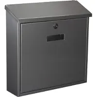 Gardalux Monaco - Wandbriefkasten - RVS cilinderslot 2 sleutels - Zilver