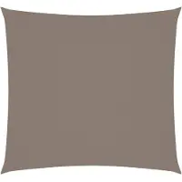 vidaXL Zonnescherm vierkant 2x2 m oxford stof taupe