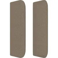 vidaXL Hoofdbord LED 93x16x78/88 cm stof taupe