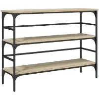 vidaXL Wandtafel 100x32x75 cm bewerkt hout sonoma eikenkleurig
