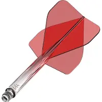 Mission Force 90 Gradient Transparent Red NO2 - Dart Flights
